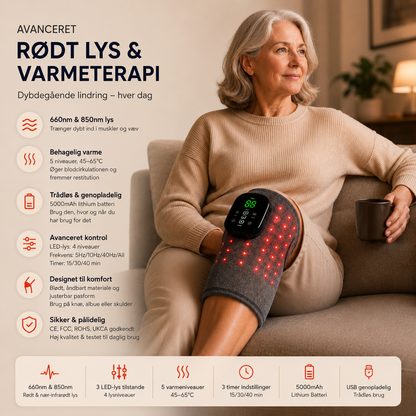 DanesWell InfraHeat Pro – trådløst infrarødt varmebælte til målrettet lindring